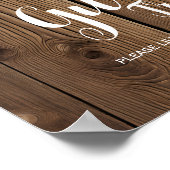 Rustic Koord van de boomstructuur van het lichtgaa Poster (Hoek)