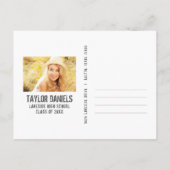 Rustic Kraft Afstuderen Foto BBQ Uitnodiging Briefkaart (Achterkant)