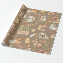 Rustic Kraft All Ethnicity Baby Large Pattern