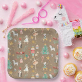 Rustic Kraft Alles Nutkraker Kerstmis Papieren Bordje (Feest)