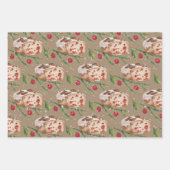 Rustic Kraft Baking Cranberry Lemon Loaf Cake Inpakpapier Vel (Voorkant 3)