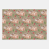 Rustic Kraft Baking Cranberry Lemon Loaf Cake Inpakpapier Vel (Voorkant 2)