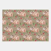 Rustic Kraft Baking Cranberry Lemon Loaf Cake Inpakpapier Vel (Voorkant)