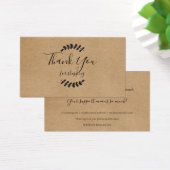 Rustic Kraft bedankt voor de Kaart voor de korting (Bureau)