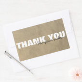 Rustic Kraft Bedankt voor je bestelling Rechthoekige Sticker (Envelop)