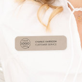 Rustic Kraft | Bedrijfspersoneel Logo Moderne staf Naamplaatje