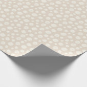 Rustic Kraft Beige Neutral Abstract Minimalist Cadeaupapier (Hoek)