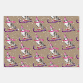 Rustic Kraft Bernese Dogs Slaping omheen Inpakpapier Vel (Voorkant 3)