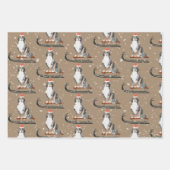 Rustic Kraft Bernese Dogs Slaping omheen Inpakpapier Vel (Voorkant)