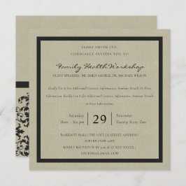 RUSTIC KRAFT BLACK DAMASK CLASSIC WORKSHOP EVAL KAART
