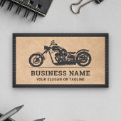 Rustic Kraft Black Motorfiets Mechanic Visitekaartje