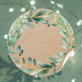 Rustic kraft Blank Christmas jam ingredient Label