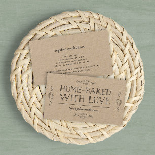 Rustic Kraft bloeit thuis met liefde Visitekaartje