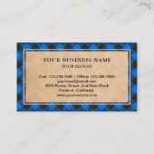 Rustic Kraft Blue Buffalo Pset Lumberjack Visitekaartje (Achterkant)