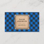 Rustic Kraft Blue Buffalo Pset Lumberjack Visitekaartje (Voorkant)