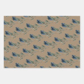 Rustic Kraft Blue Spruce Juniper Branches Berries Inpakpapier Vel (Voorkant 2)