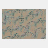 Rustic Kraft Blue Spruce Needles & Berries Inpakpapier Vel (Voorkant 2)