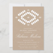 Rustic Kraft Boho Vrijgezellenfeest Kaart (Voorkant)