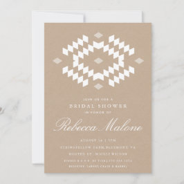 Rustic Kraft Boho Vrijgezellenfeest Kaart