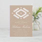 Rustic Kraft Boho Vrijgezellenfeest Kaart (Staand voorkant)
