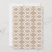 Rustic Kraft Boho Vrijgezellenfeest Kaart (Achterkant)