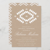 Rustic Kraft Boho Vrijgezellenfeest Kaart (Voorkant / Achterkant)