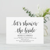 Rustic Kraft Bridal douchekaarten Kaart (Staand voorkant)