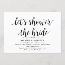 Rustic Kraft Bridal douchekaarten
