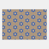 Rustic Kraft Bright Shining Star van David Hannuka Inpakpapier Vel (Voorkant)
