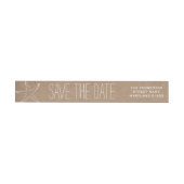 Rustic Kraft Brown paper Starfish Save the Date (Individueel)