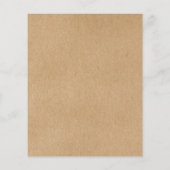 Rustic Kraft Budget Script Weddenschap (Achterkant)