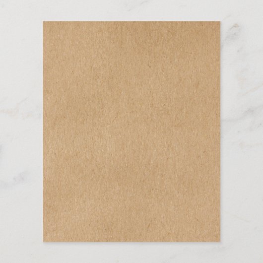 Rustic Kraft Budget Script Weddenschap (Achterkant)