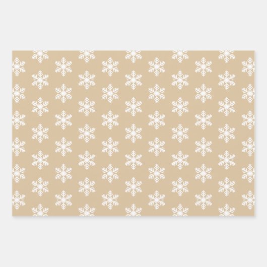 Rustic Kraft Buffalo Pset Merry kerst Pattern Inpakpapier Vel (Voorkant 3)