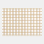 Rustic Kraft Buffalo Pset Merry kerst Pattern Inpakpapier Vel (Voorkant)