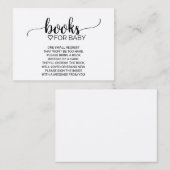 Rustic Kraft Calligraphy Book Request Insert Informatiekaartje (Voorkant / Achterkant)