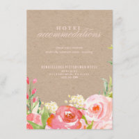 RUSTIC KRAFT CASCADERENDE BLOEMEN hotelkaart