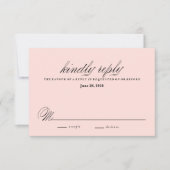 RUSTIC KRAFT CASCADING FLOWERS-reactiekaart RSVP Kaartje (Voorkant)