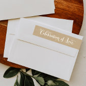Rustic Kraft Celebration of Love Wedding Address