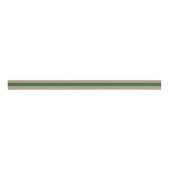 Rustic Kraft Classic Green Stripe  Holiday Grosgrain Lint (Voorkant)
