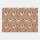 Rustic Kraft Cozy Hot Cocaca and Cookies Inpakpapier Vel (Voorkant 3)