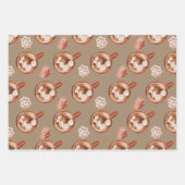 Rustic Kraft Cozy Hot Cocaca and Cookies Inpakpapier Vel (Voorkant)