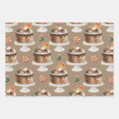 Rustic Kraft Cranberry Loaf & Kerstkoekjes Inpakpapier Vel (Voorkant 3)