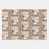 Rustic Kraft Cranberry Loaf & Kerstkoekjes Inpakpapier Vel (Voorkant 2)