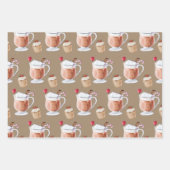 Rustic Kraft Cupcakes Coca & Lattes Inpakpapier Vel (Voorkant)