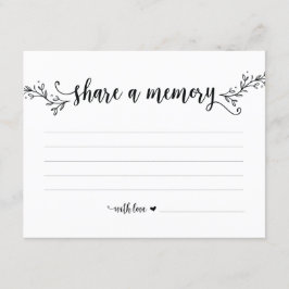 Rustic Kraft Deel een geheugenkaart Kaart