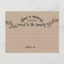 Rustic Kraft Deel een geheugenkaart