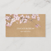 Rustic Kraft Delicate Blossom Visitekaartje (Voorkant)