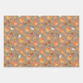 Rustic Kraft Dried Oranje Slicks Spices & kruidnag Inpakpapier Vel (Voorkant 2)