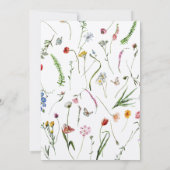 Rustic Kraft Dutch Floral Wreath Vrijgezellenfeest Kaart (Achterkant)