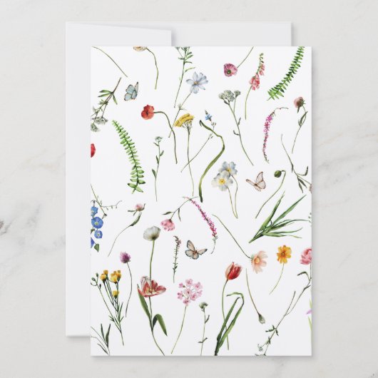 Rustic Kraft Dutch Floral Wreath Vrijgezellenfeest Kaart (Achterkant)